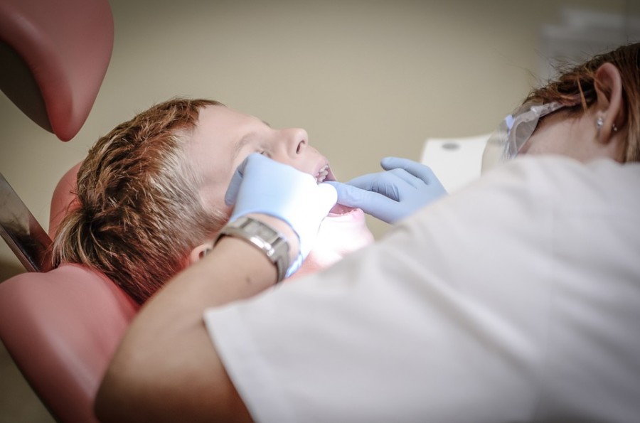 dentist and boy